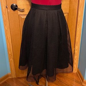 Forever 21 black full / circle skirt